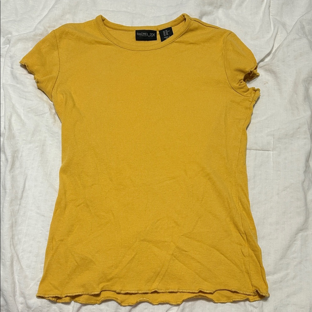 Rachel Zoe Golden Yellow Short Sleeve Top